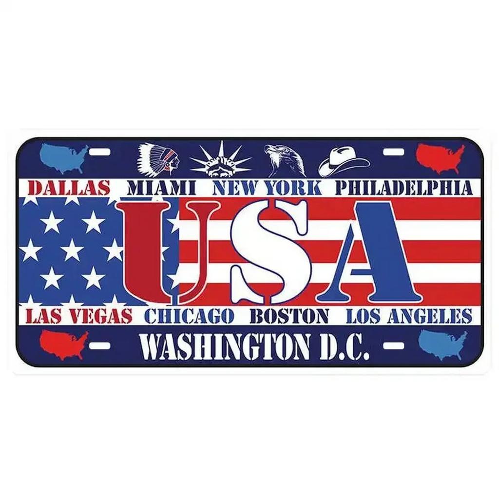 Spain License Plates for Wall Art Decoration Metal Tin Signs Vintage Tags Metal Automotive Signs For Cafe Bar Club Garage Pubs