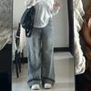 Plus Size Vintage Wide-Leg Jeans Women Y2K High Waist Straight-Leg Casual Denim Pants Loose Baggy Jeans Streetwear Pants