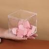 1pc With Cover  Food Candy Storage Containe Mini Acrylic Square Box Transparent Plastic Storage Box