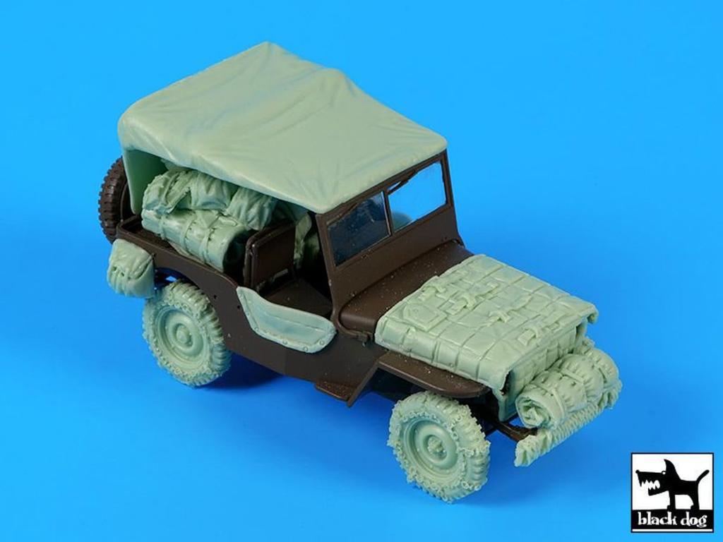 Black Dog Американский грузовой автомобиль тонна большой набор смоляные военные детали HAUT35276 1/35 1/4 (для Тамии) (бак)