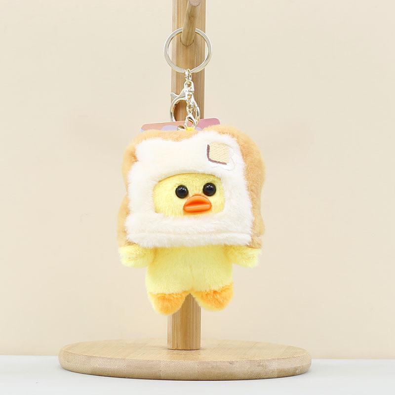 Duck Bread Cute Pendant Cartoon Plush Toy Little Duck Doll Keychain Bag Pendant