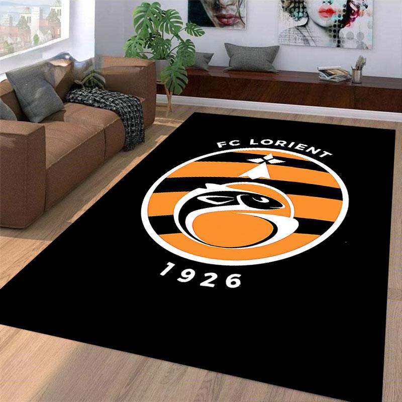 FC Lorient Logo Carpet suitable as a non-slip mat for the living room or bedroom sofa