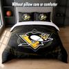 Дизайн Pittsburgh Penguins Постельное белье Комплект 1 пододеяльник + 2 наволочки Мягкое дышащее домашнее постельное белье