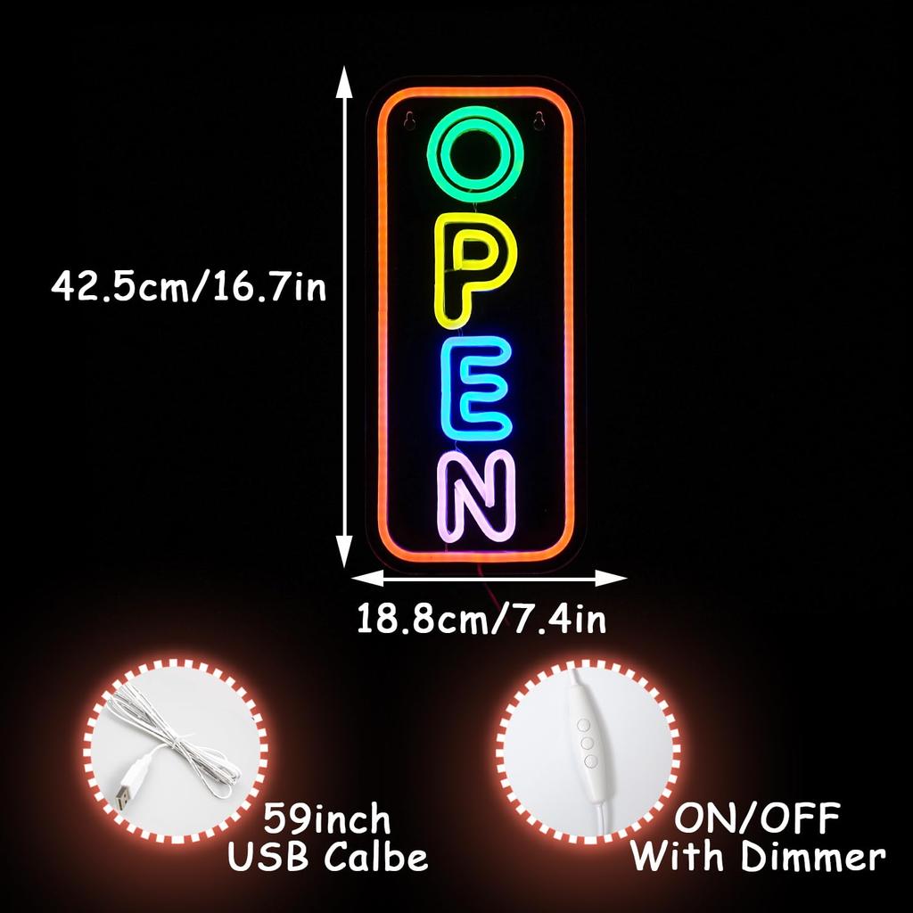 Алккигн неоновый открытый тип коммерческий открытый тип х открытый тип Светодиодная подсветка открытый тип Светодиодный логотип для логотипа, логотип для окна/стены, 17" 7.4" логотип, коммерческий,