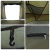 Fishing Tent for 5 Persons Olive Green Waterproof