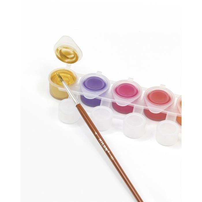 Блистер 14 баночек гуаши по 5 мл, 12 баночек для смешивания и 1 кисть