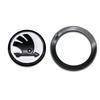 WMZW4 Automobile ABS steering wheel badge is suitable for Skoda Octavia Scala Rapid Kamiq Kodiaq Fabia Superb Karop Accessorie