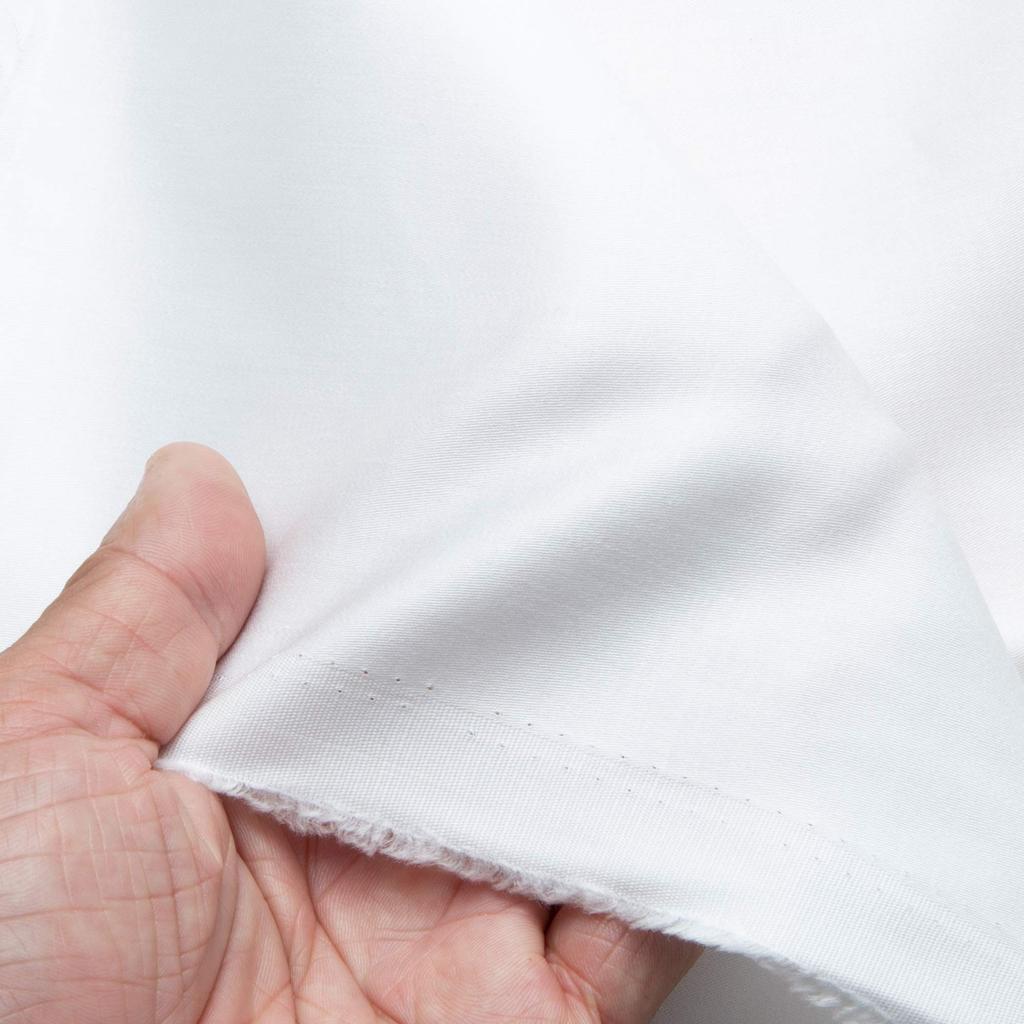 Ткань Nippon Chuko Cotton Satin Ширина 108 см x 10 м Белая ткань Однотонная ткань Хлопковый сатин Отрезной YS11063-1-10M