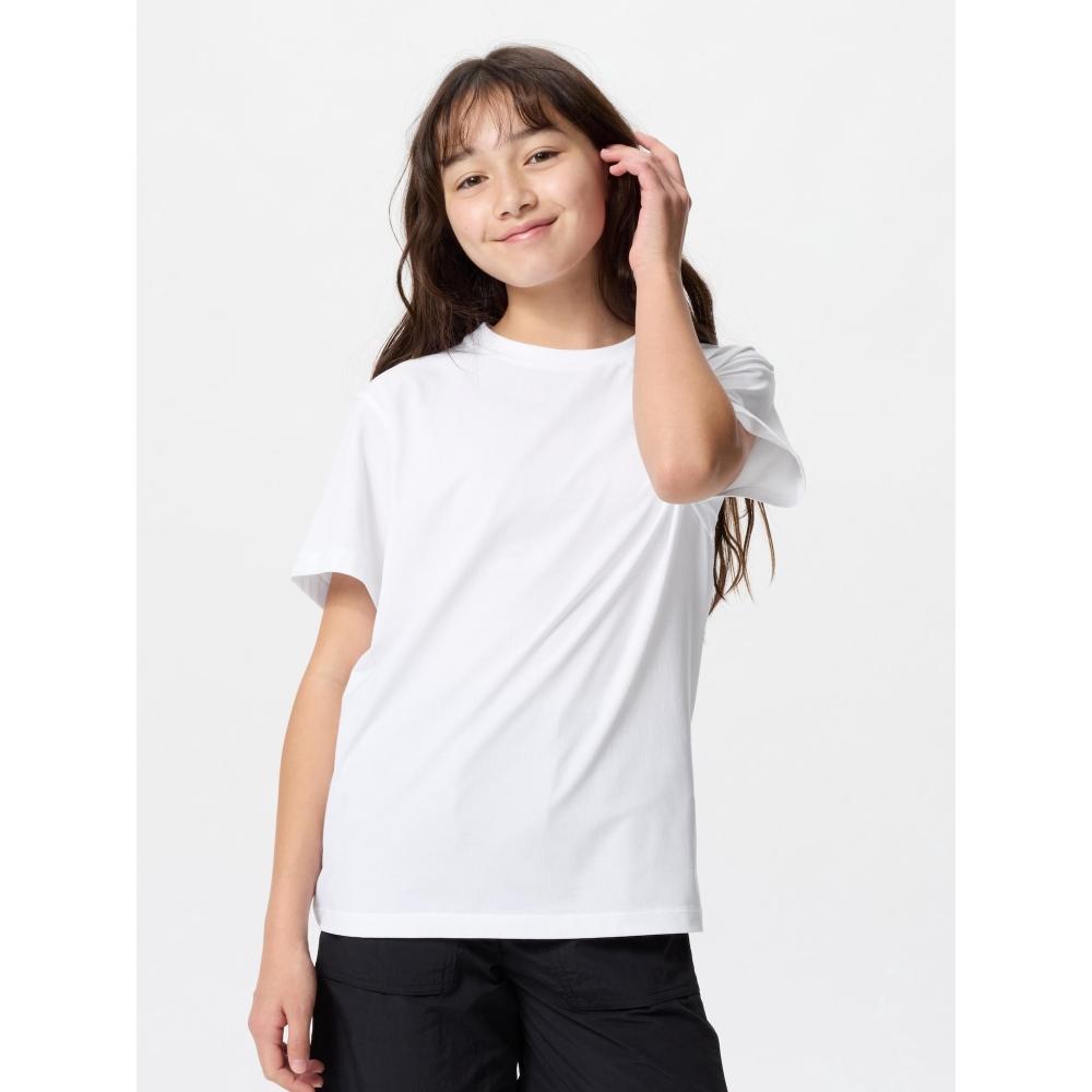 Uniqlo Kids UlTra STreTch Dry Ex Crew Neck T  shorT Sleeve  Black