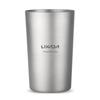 Double Wall Titanium Beer Cup Water Juice Tea Cup Mug for Home Office Camping Hiking