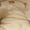 Used CHANEL New Travel Line MM Tote Bag leather Nylon canvas Beige Used Women