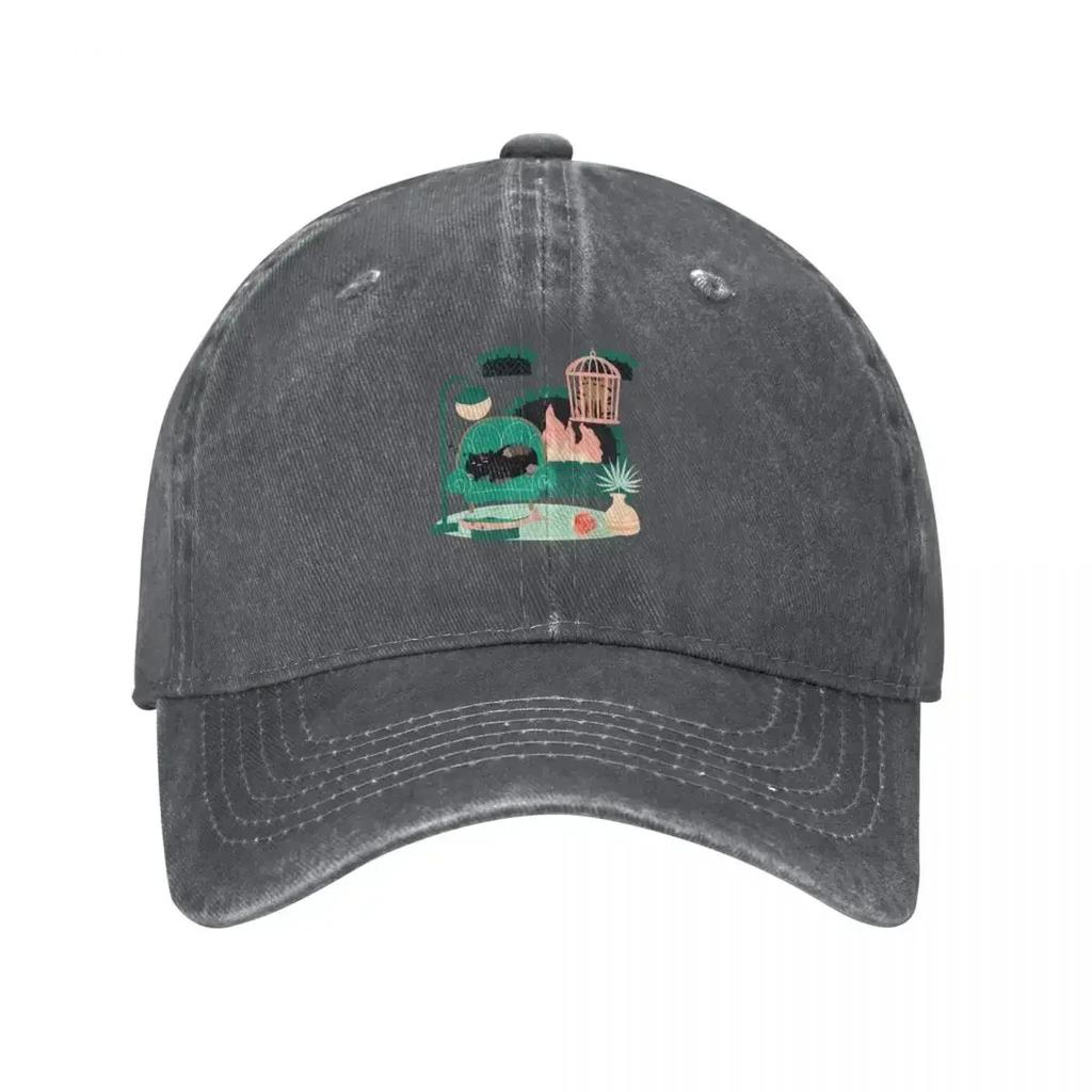 Truffle the Cats Staycation Baseball Cap Christmas Hat tea Hat Golf Women Unisexs