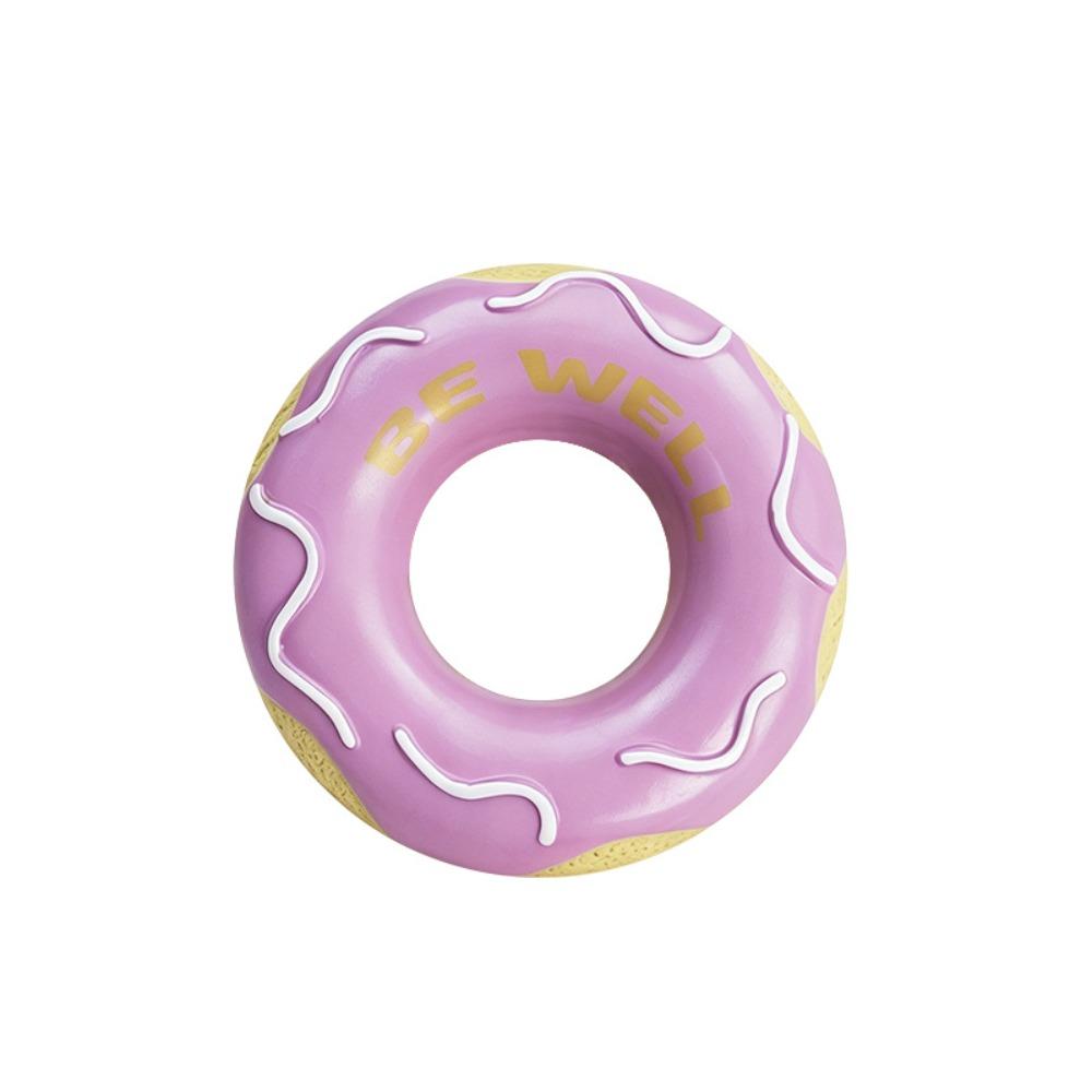 Latex Donut Dog Toy Bite Resistant Pet Chew Toy Self-Entertainment Squeaky Dog Toy  Teeth Grinding