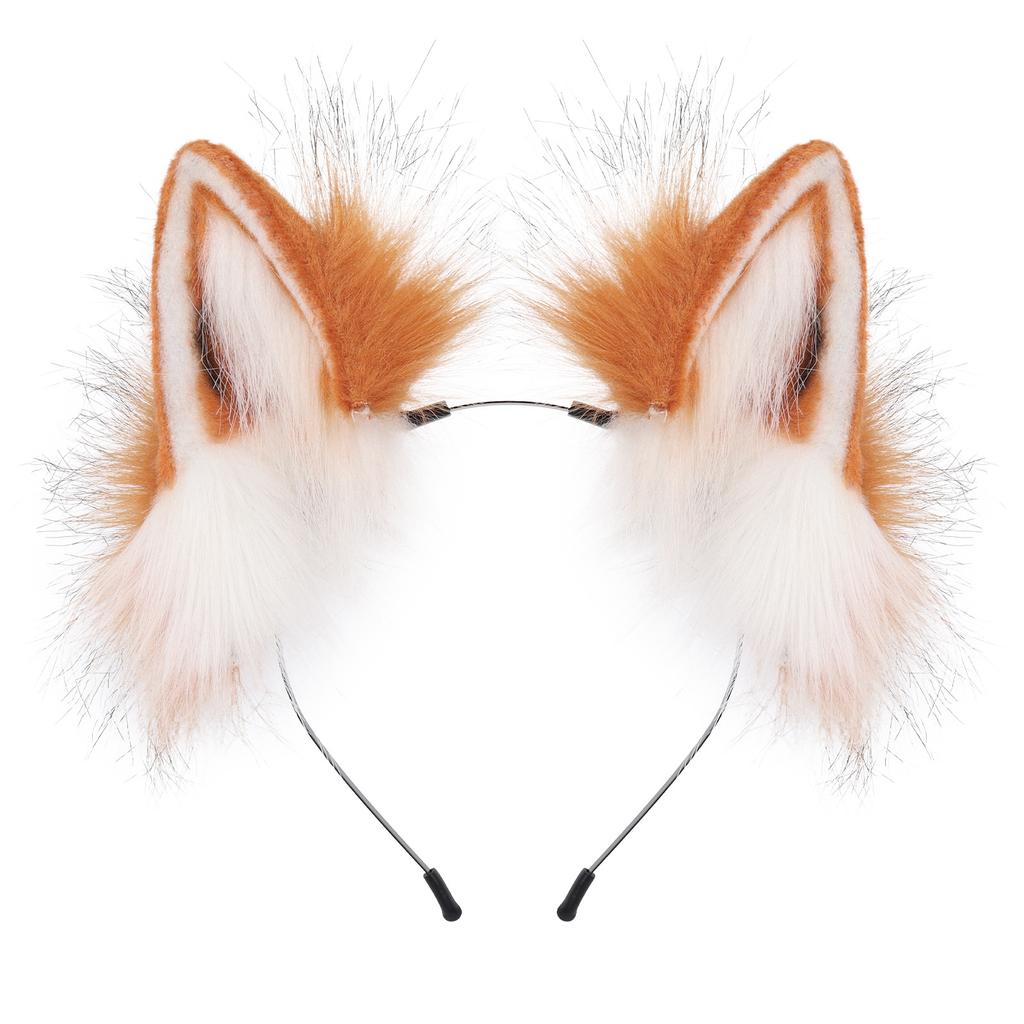 Plush Handmade Simulation Fox Ears Cosplay Cosplay Headgear Cat Ears Beast Ears Headband Hair Accessories