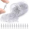 100pcs/box Plastic Push Pins Tacks Transparent Cork Board Pins Transparent Push Pins  Photo Wall