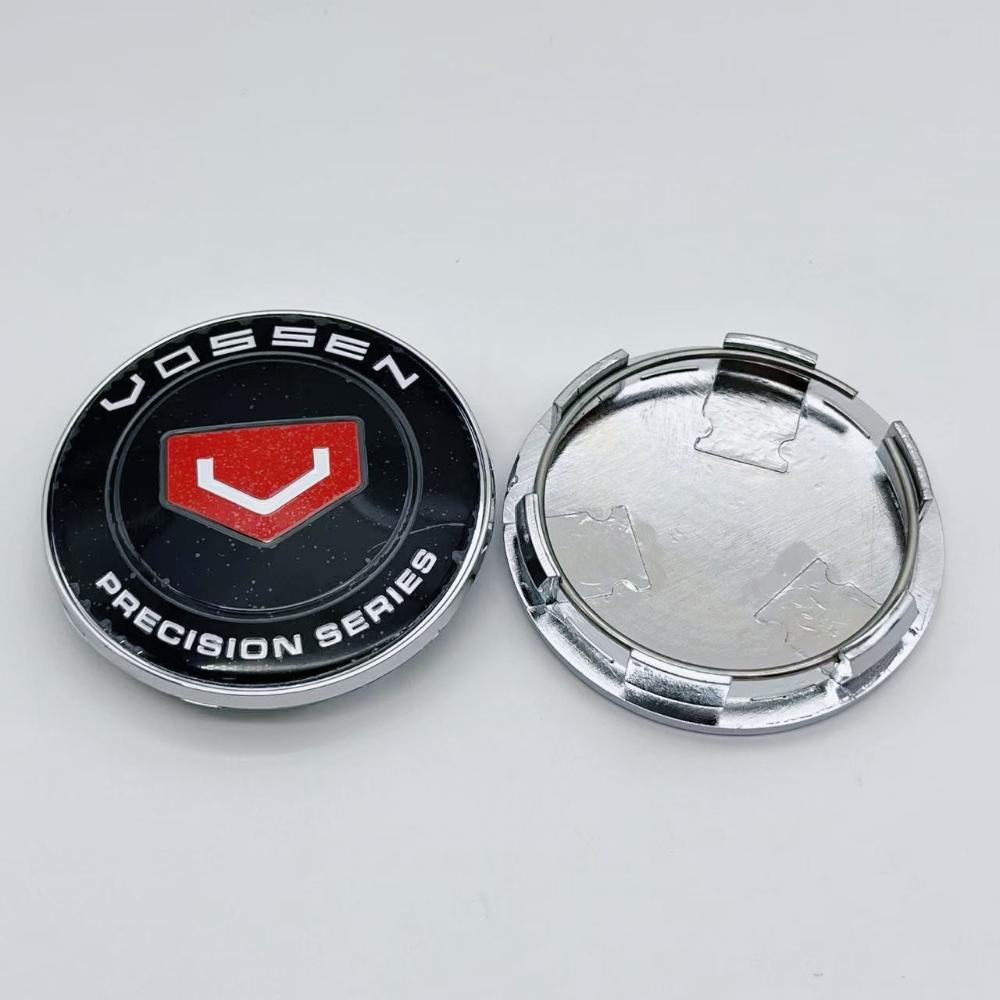4pcs Vossen Logo Emblem Badge Car Wheel Center Caps 68MM (62MM I.D) Rim Hubcaps Cover Wheels Hub Lid Replace Styling Accessories