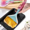 Силиконовая лопатка Кухонная утварь Говядина Мясо Яйцо Кухонный скребок Широкий Пицца Кухонные Инструменты Лопатка Антипригарный Лопатка Цвет Случайный
