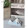 Galaxy Aroma Gradient Blue Diffuser Stone Ornament Night Light - Gift Box for Boys and Girls' Birthday or Graduation