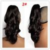 Synthetic Wavy Claw Clip In Hair Extension Pony Tail Heat Resistant Natural Wave False Hairpiece