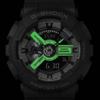 Casio Мужские часы G-SHOCK GA-110HD-8AJF [серия G-SHOCK HIDDEN GLOW] круглые серые смолы