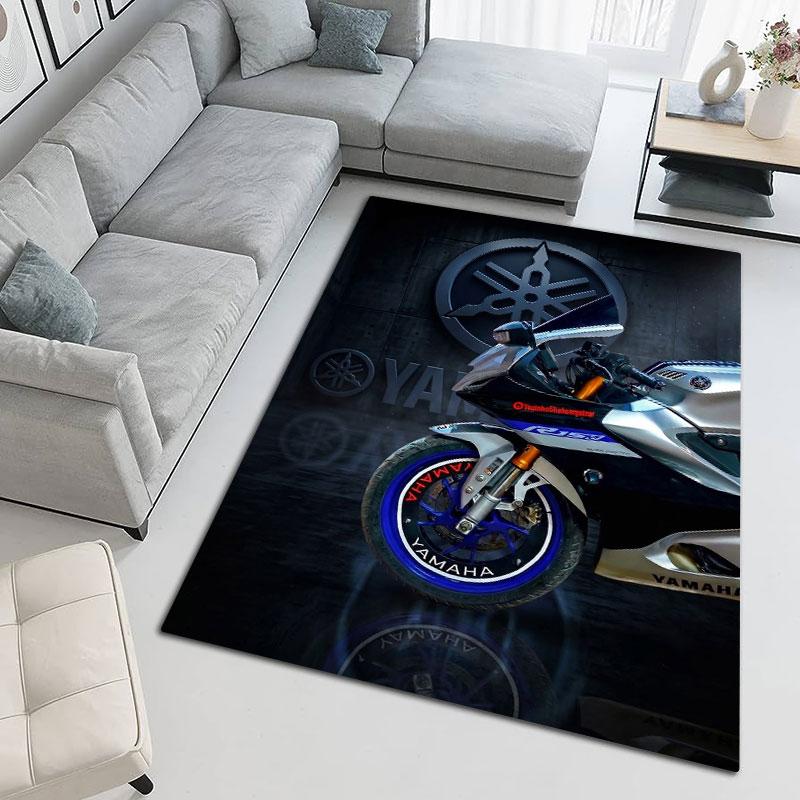 Yamaha Sport Motorcycle Carpet Living Room And Bedroom Mats Floor Mats Art Christmas Gifts Protective Pad