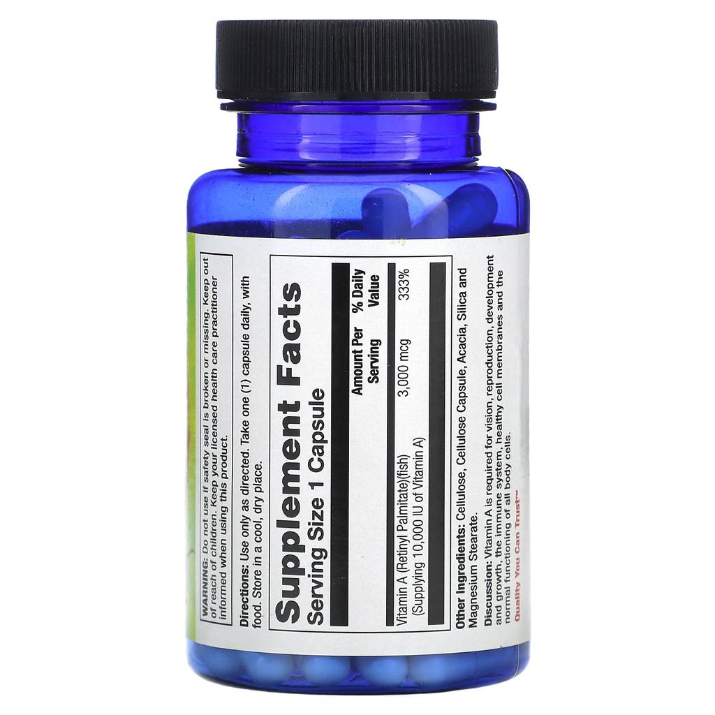 Nature'S Life, Vitamin A, 3,000Mcg(10,000Iu), 100 Capsules