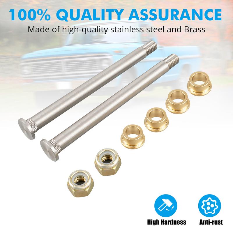 Front Door Hinge Pin & Bushing Repair Kit for Ford Bronco 78-79, for Ford F100/F250/F350 73-79, for Ford F150 75-79