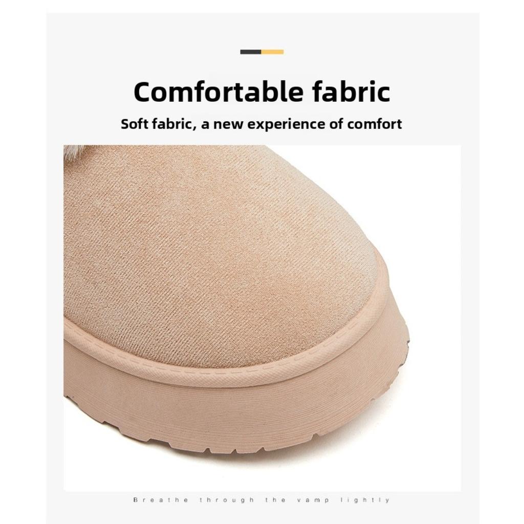 Snow Boots for Women with Thick Velvet Short Boots, Cotton Boots with Soft Soles, Children's Cold Resistant and Warm Cotton Shoes