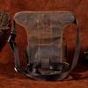 Genuine Leather Men Casual Messenger Shoulder Sling Bag Fashion Multifunction Drop Leg Bag Waist Pack