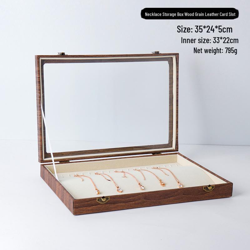 Роскошная бархатная шкатулка для демонстрации ювелирных изделий: ожерелий, браслетов и цепочек