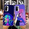 Чехол для телефона Vaporwave Glitch Neon Anime Girl для Xiaomi 12 11T 10 9 Redmi Note 11 10 10S Pro Redmi 9 9A 8, прозрачный чехол для телефона
