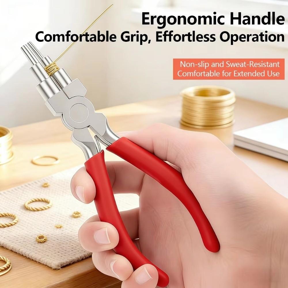 Comfort Grip Handle Jewelry Pliers Set Non-Slip Wire Looping Pliers for 3Pcs/Set Jewelry Making