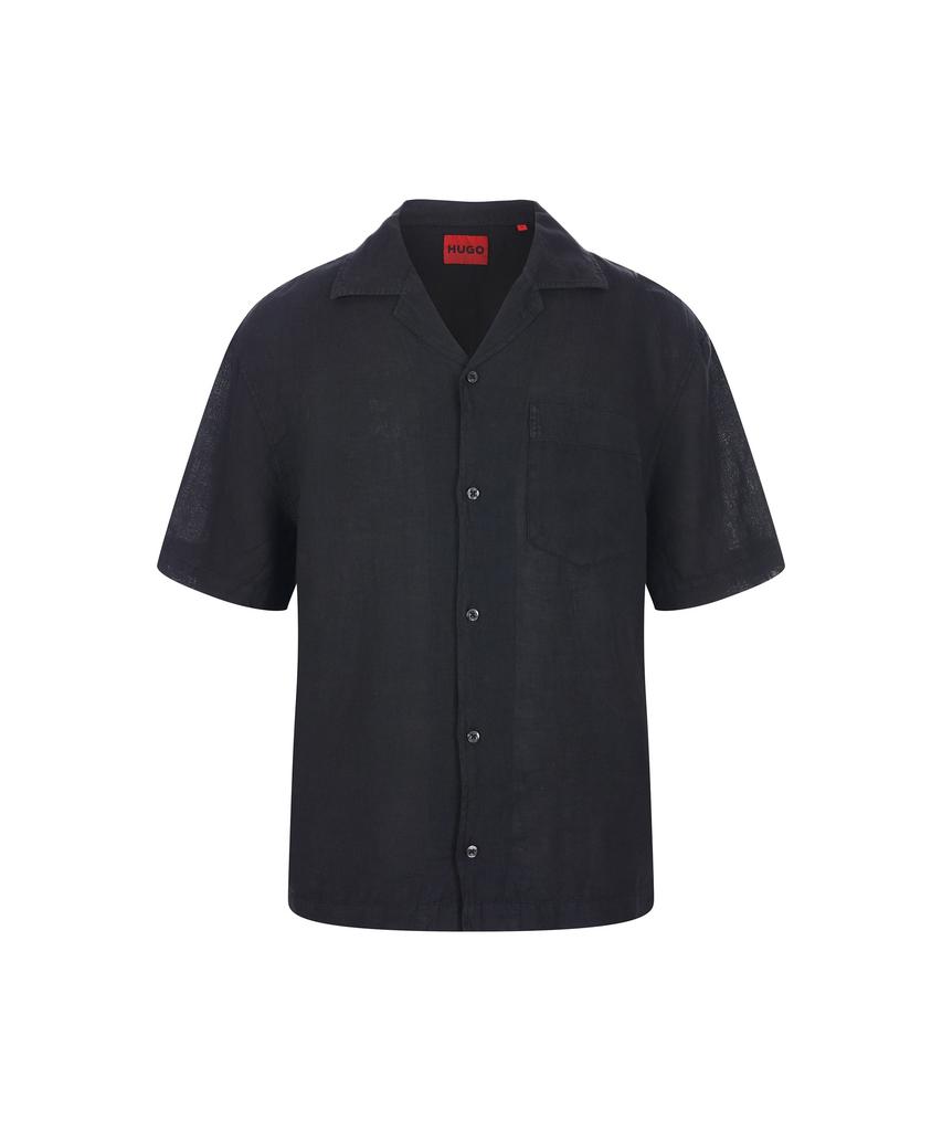 HUGO Premium Linen Short Sleeve Shirt 50561715_001