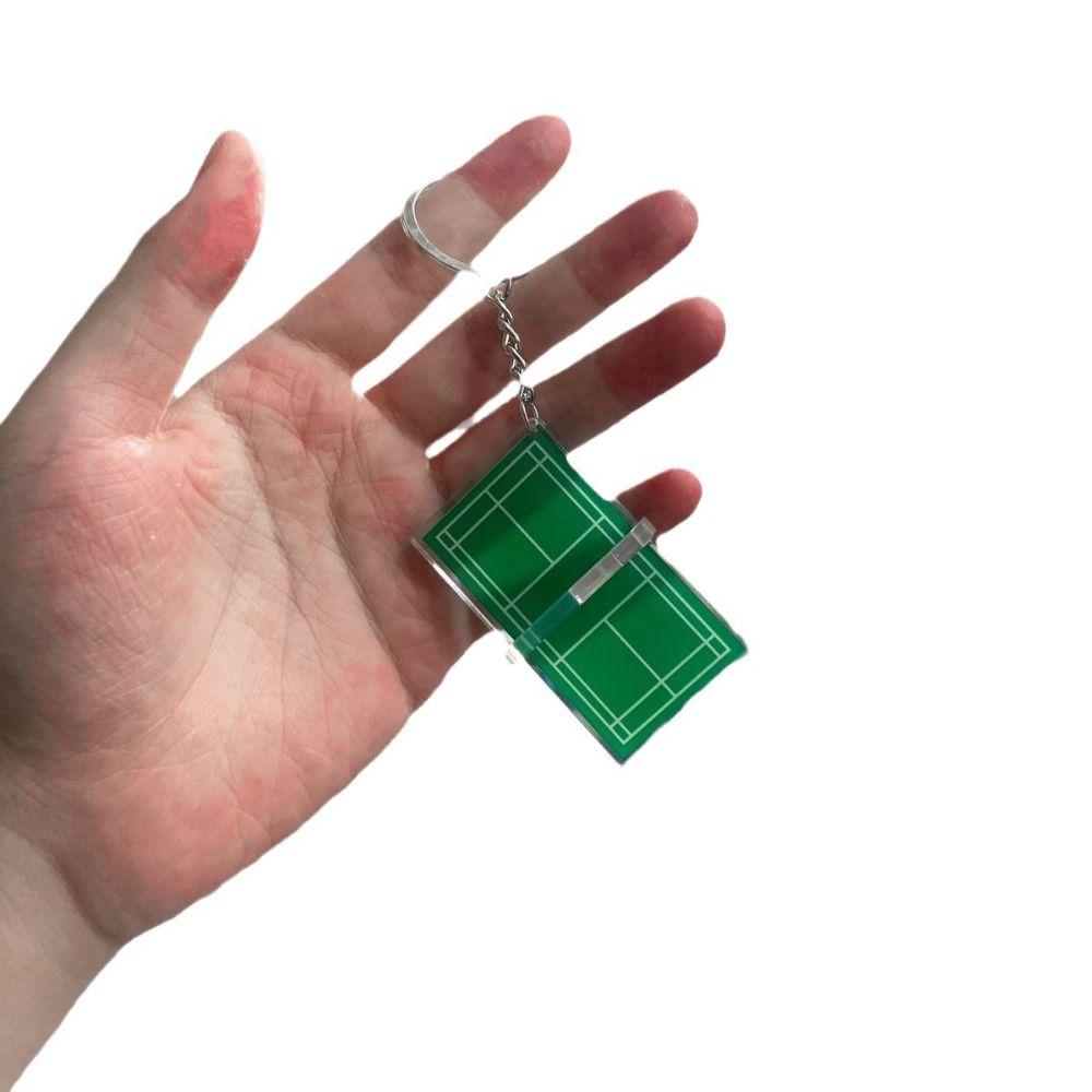 Мини-бадминтон акриловый брелок акриловый настольный теннисный держатель ключей унисекс