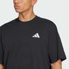 adidas Футболки Мужские Черные С Круглым Вырезом Умеренный Прямой Крой JC5260