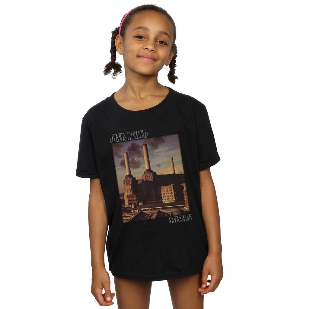 Pink Floyd Girls Animals Poster Cotton T-Shirt