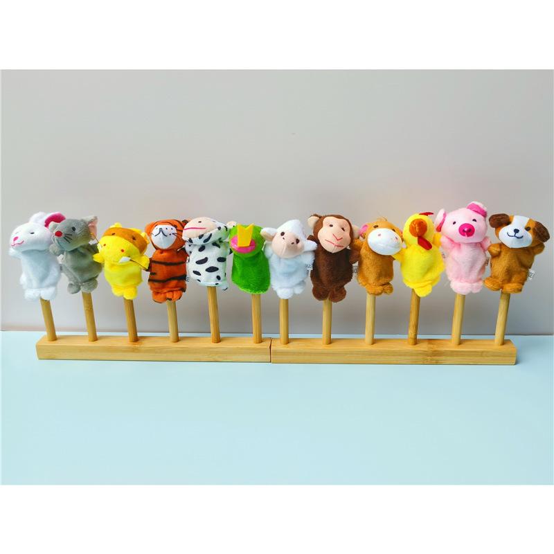 Подставка для пальчиковых кукол в виде животных для языковых зон детского сада и кукольного домика