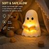 Ghost Design Halloween Decoration Lamp Portable Enchanting Ghost Night Light  Bedroom Lighting