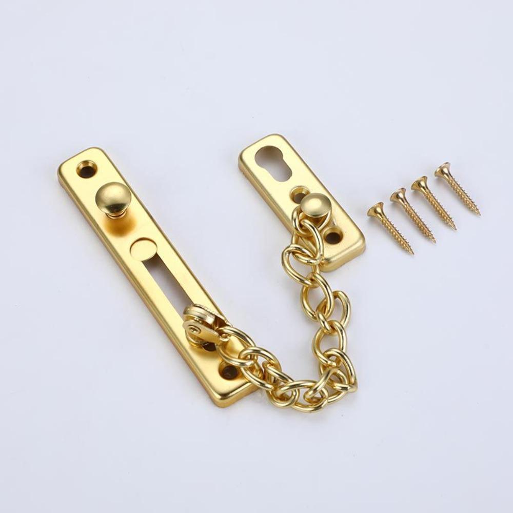 Противоугонная дверная цепочка Замок безопасности Цепь Портативная домашняя дверная фурнитура Аксессуары