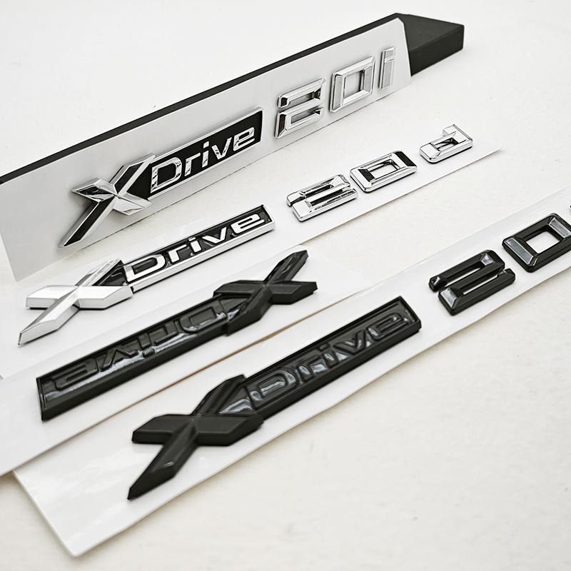 3D ABS Автомобильные Буквы Логотип XDrive 20d X Drive 20i Задний Значок на Багажник Боковой Эмблема на Крыло Для BMW X1 X2 X3 X4 G01 Внешние Аксессуары