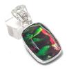 Ammolite Handmade 925 Sterling Silver Jewelry Pendant 2.05" Q0O27