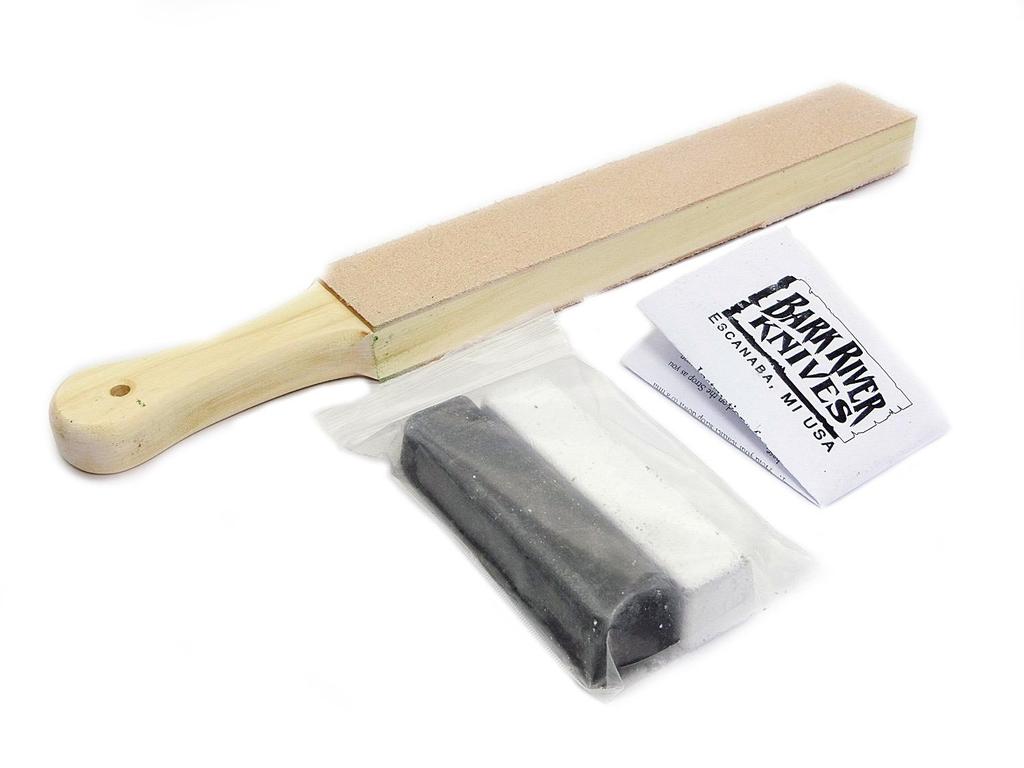 DLT Strop Double Side Paddle Strop XL Bark River Black Compound Set Original Box Included White,