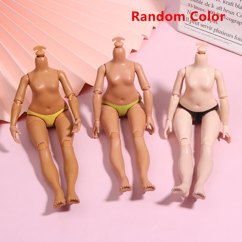 23Cm Height Big Sister Doll'S Body 1/6 Joints Movable Body Dark/ Light Brown Skin Slime Doll Accessories