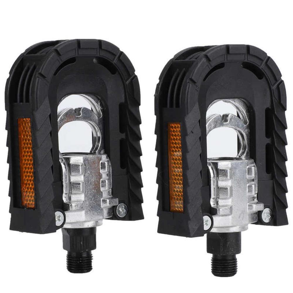 Reflective Sheet Bicycle Pedal Aluminum Zinc Zinc Alloy Folding Pedal Bike Cycling Accessories