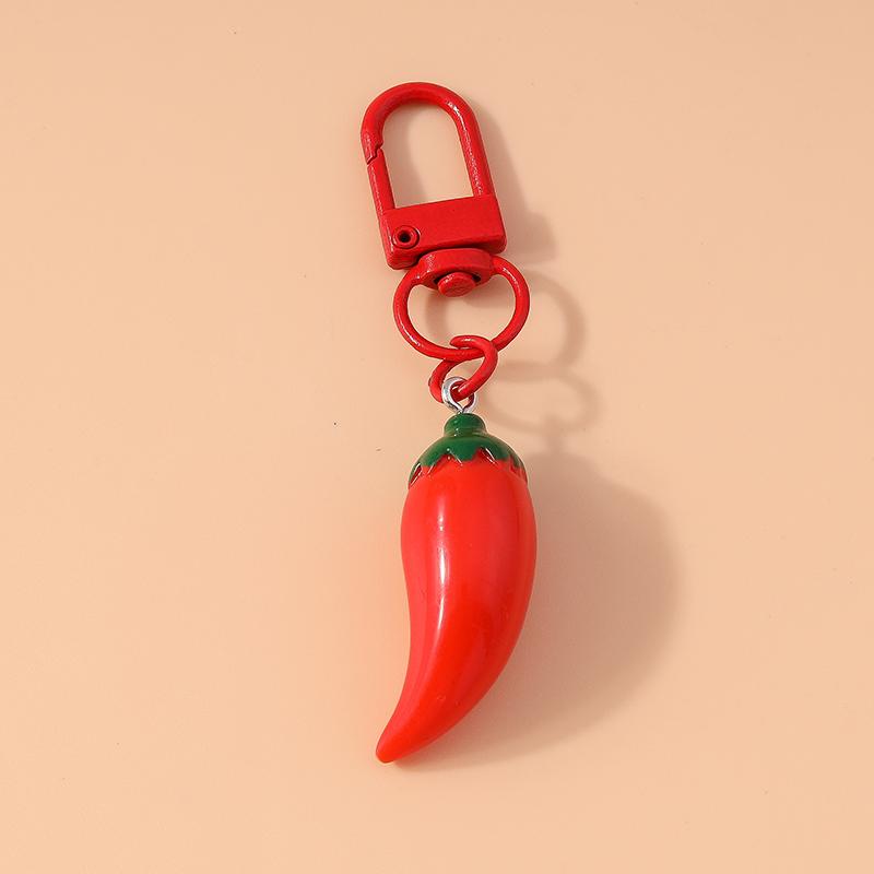 Cute Resin Simulation Fruit Keychain Grape Orange Key Ring Women Girls Handbag Pendants DIY Handmade Jewelry Gift