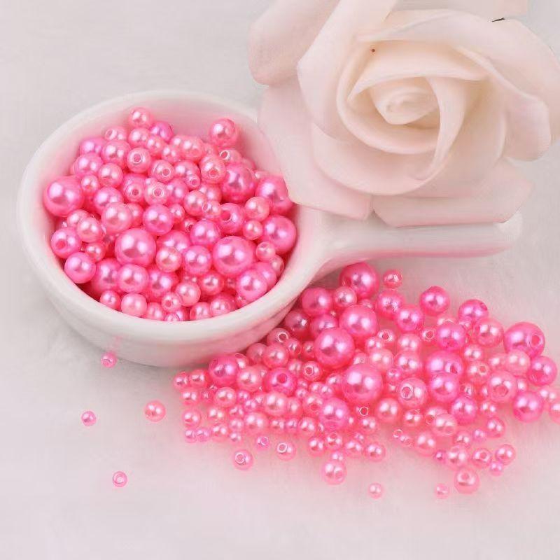 Высококачественная перфорированная разноцветная имитация жемчуга ABC, своими руками, платье из бисера, серьги, браслет, ожерелье с россыпью бусин