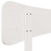 Headboard White 200 cm Solid Pine Wood
