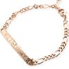 [Алоха локахи] Браслет Hawaiian Jewelry Aloha Lokahi, Хирургическая нержавеющая сталь, Розовое золото, Розовое золото, Дизайн с узором из плюмерии.