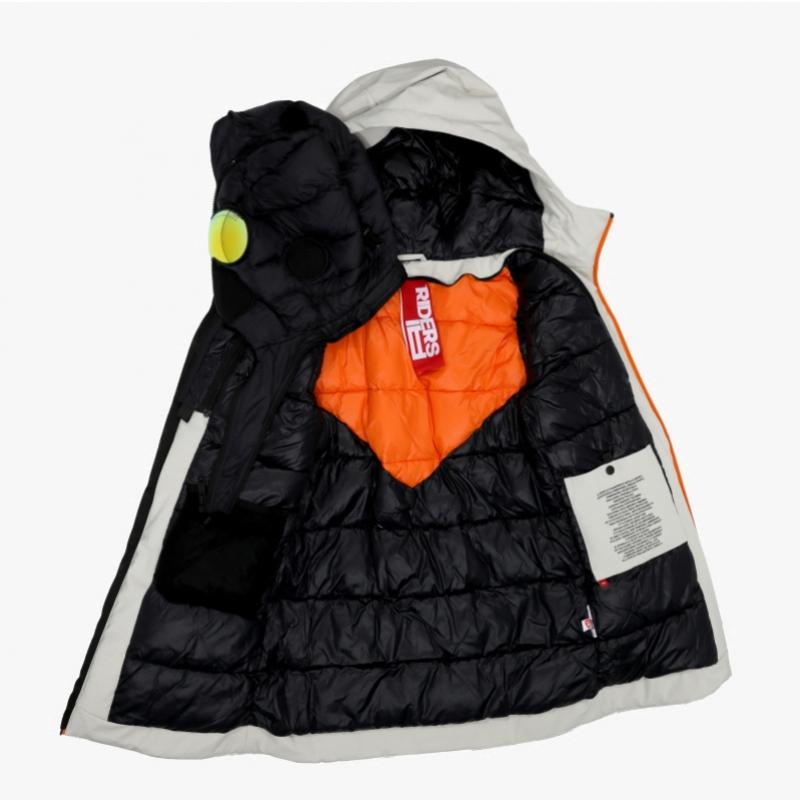 Ai Riders Girls Long Padding Jacket With Goggles Cg782rtdna5