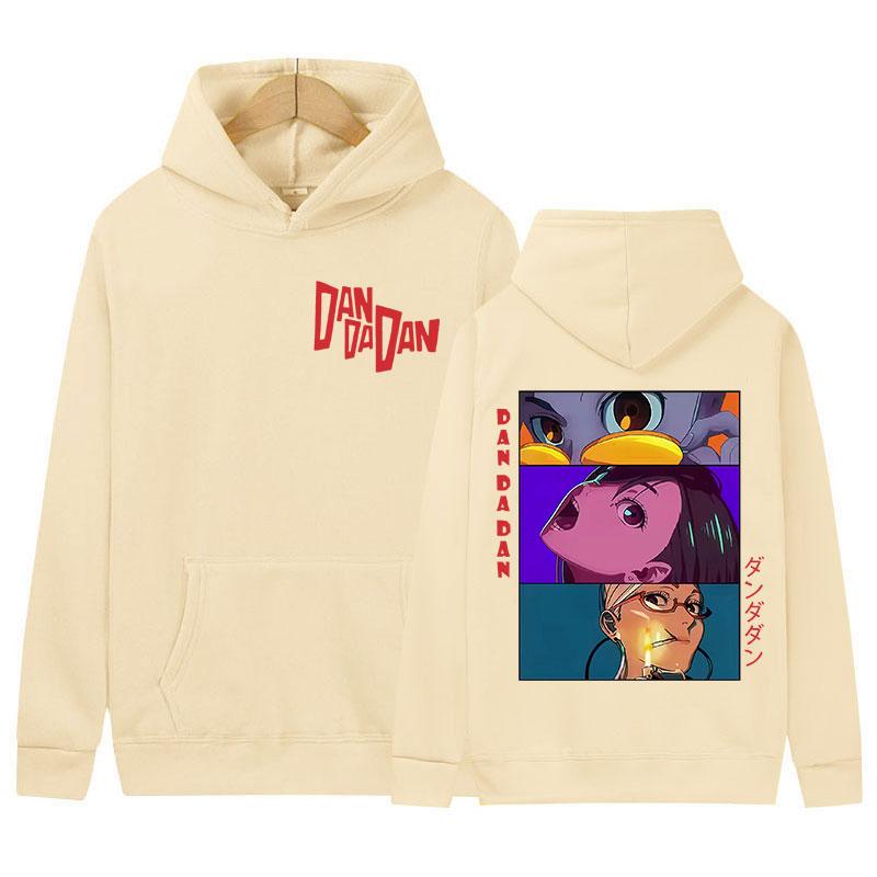 Japan Anime Dandadan Okarun Dan Da Dan Graphic Hoody Mens Women Vintage Oversized Sweatshirt Fashion Harajuku Hoodies Streetwear